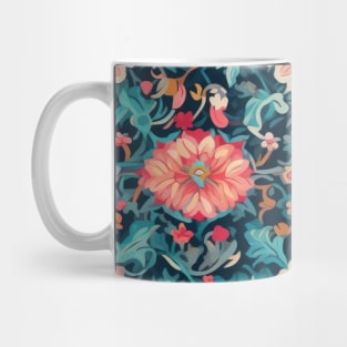 Mystical Tapestry: Vintage Indian Rug Reverie Mug